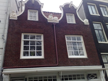 Grachtenpand, Amsterdam, 1ste verdieping, raamkozijnen, in de lak, buffet van odette