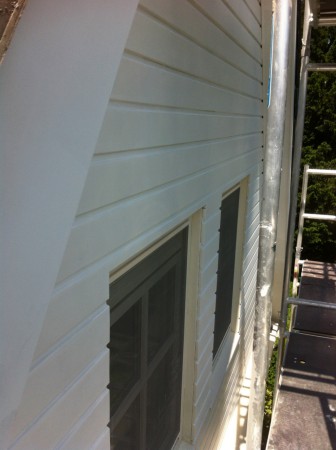 Voorzijde, vrijstaande woning, Huizen, buitenschilderwerk