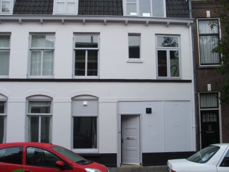 Zijkant, hoekwoning, Utrecht, reaultaat, buitenschilderwerk