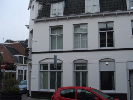 Zijkant, hoekwoning, Utrecht, resultaat, buitenschilderwerk