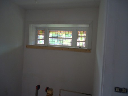 Mooi glas in lood raam 