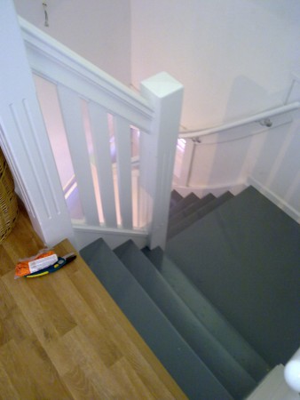 Trap in de PU lak van de vestingh