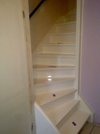 Trap weer netjes in de lak