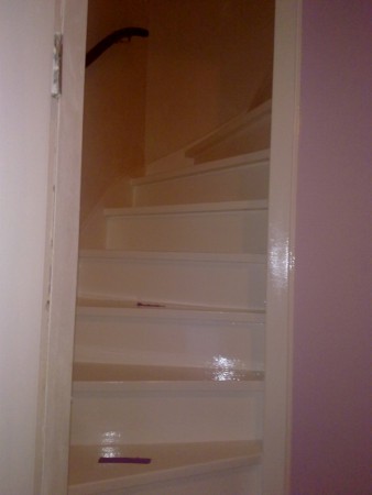 Trap weer netjes in de lak